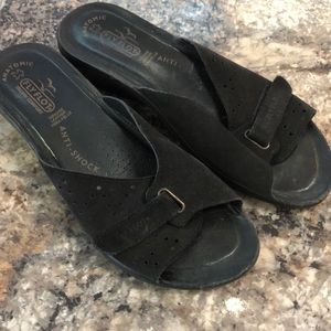 Ladies FLY FLOT size 41, blk,suede,Italian,sandal